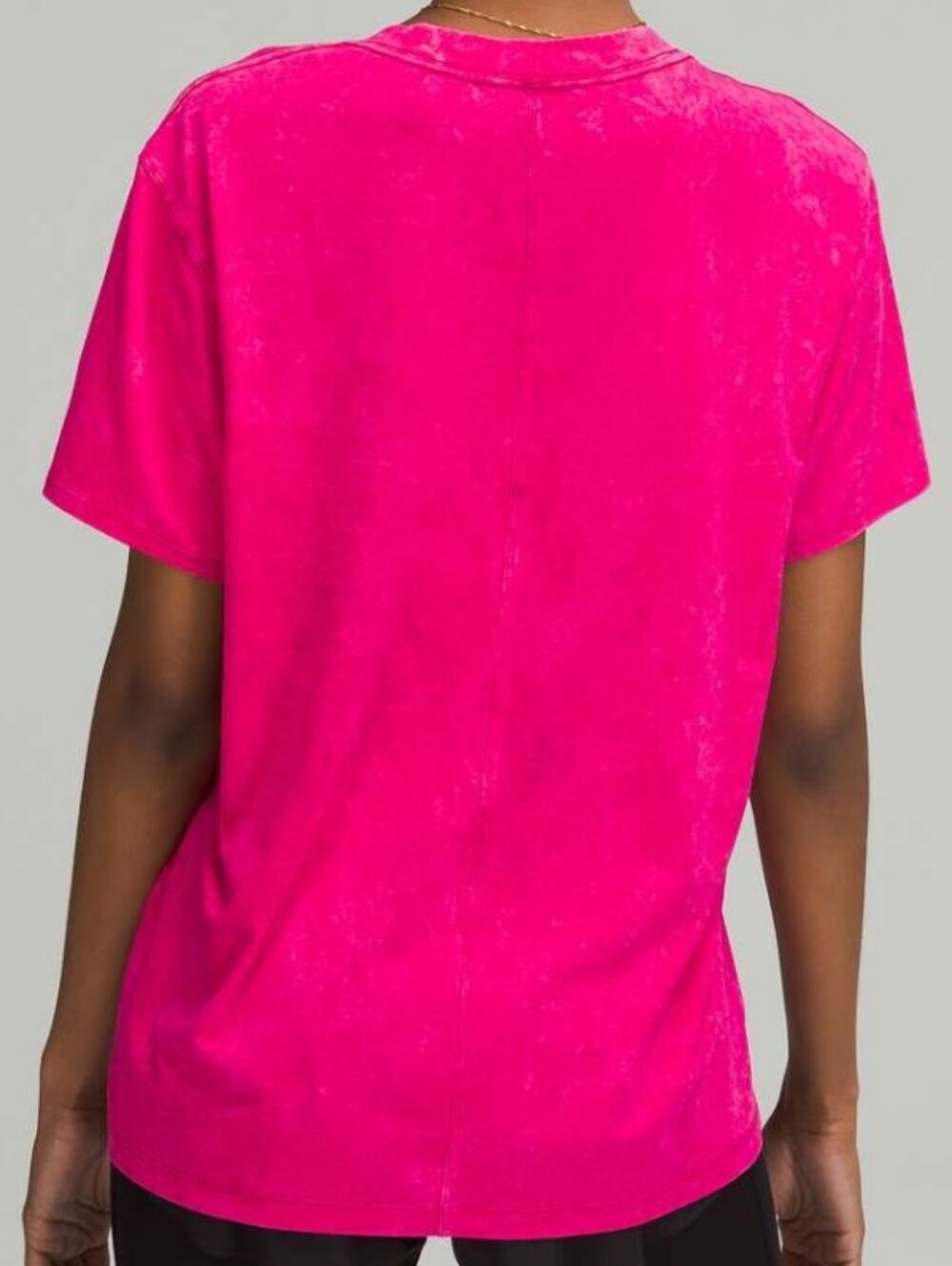 Lululemon All Yours Tee In Cloudy Wash Ripened Raspberry Size 6 - Picture 3 of 7